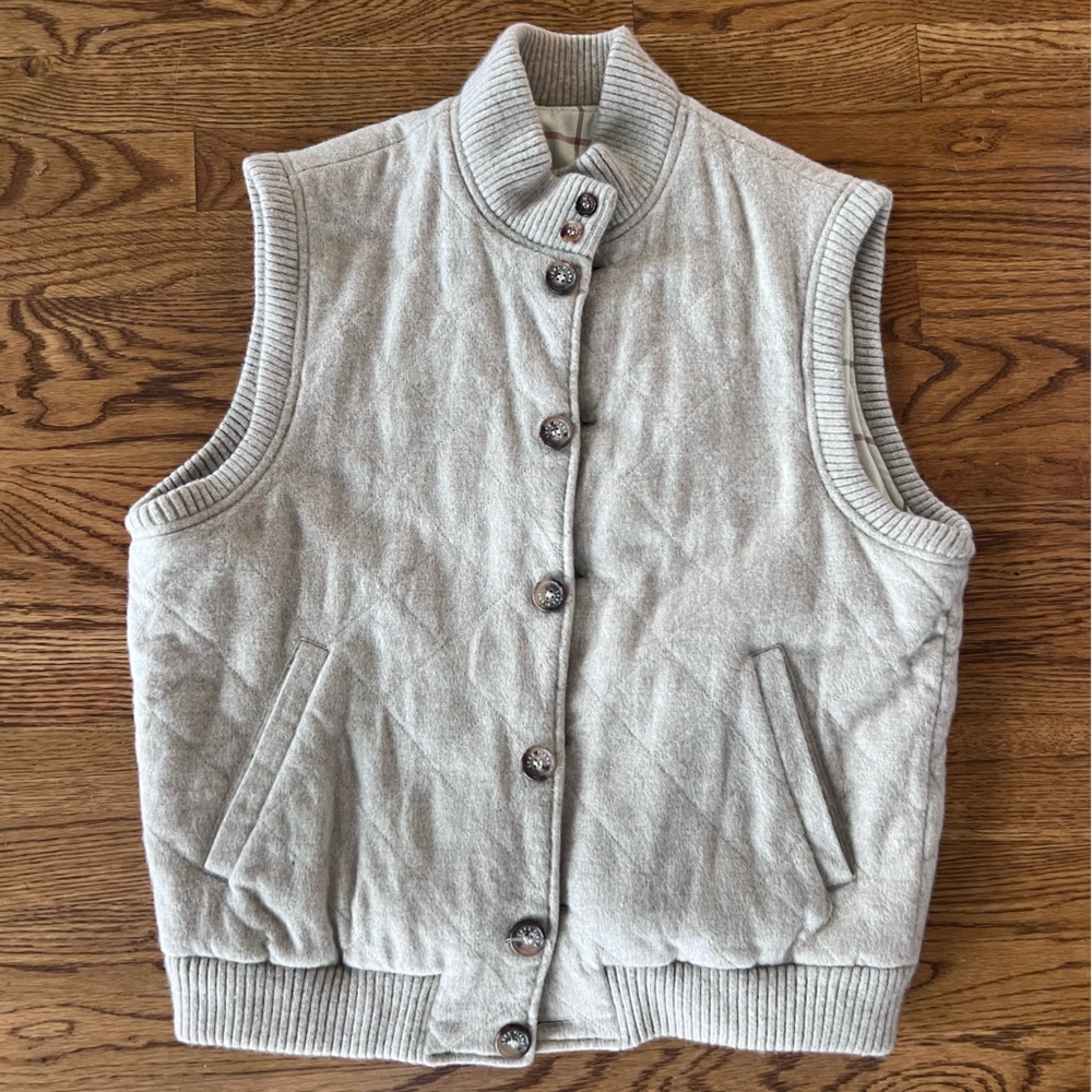 Loro Piana Men’s 100% cashmere quilted vest